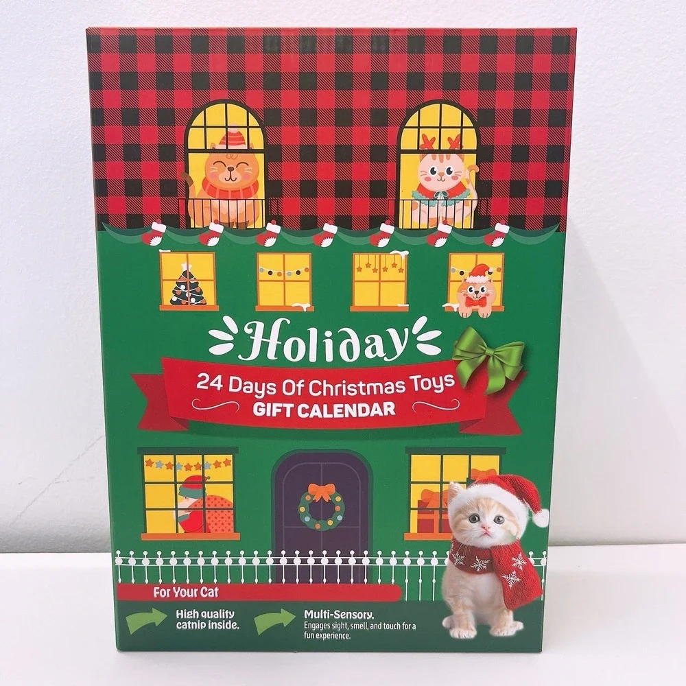 24 Days Of Christmas Toys For Cat Gift Poppin Paws Holiday Calendar With Catnip
